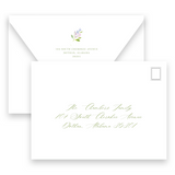 Watercolor Hydrangea Baby Shower Invitation