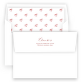 Red "Merry Christmas to All and to All a Good Night" Landscape Holiday Card