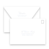 Blue Merry Merry Christmas Holiday Card