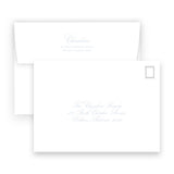 Blue Merry Merry Christmas Holiday Card