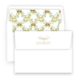 Gold "Peace on Earth" Portrait Holiday Card