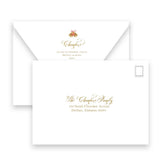 Gold "Peace on Earth" Portrait Holiday Card