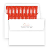 Watercolor Red & Gray Choo Choo Train Portrait Holiday Card