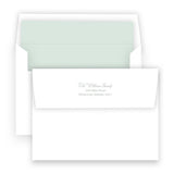 Simple Let Your Heart Be Light Mint Landscape Holiday Card