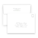 Simple Let Your Heart Be Light Mint Landscape Holiday Card