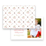 Watercolor Rocking Horse Landscape Holiday Card