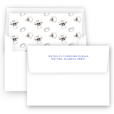 Boy's Brown Football Lined Stationery