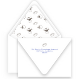 Boy's Brown Football Lined Stationery