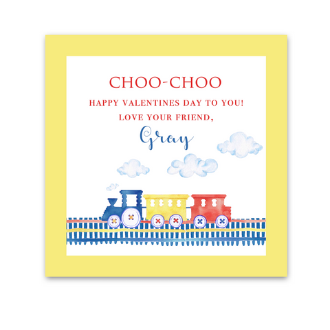 Choo Choo Valentine's Day Gift Tag