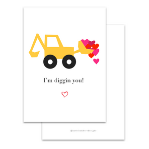 Diggin You Valentine's Day Card