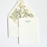 Watercolor Chinoiserie Lined Women's Stationery