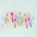 Glitterville - Sugar Sweet Enameled Rainbow Forks