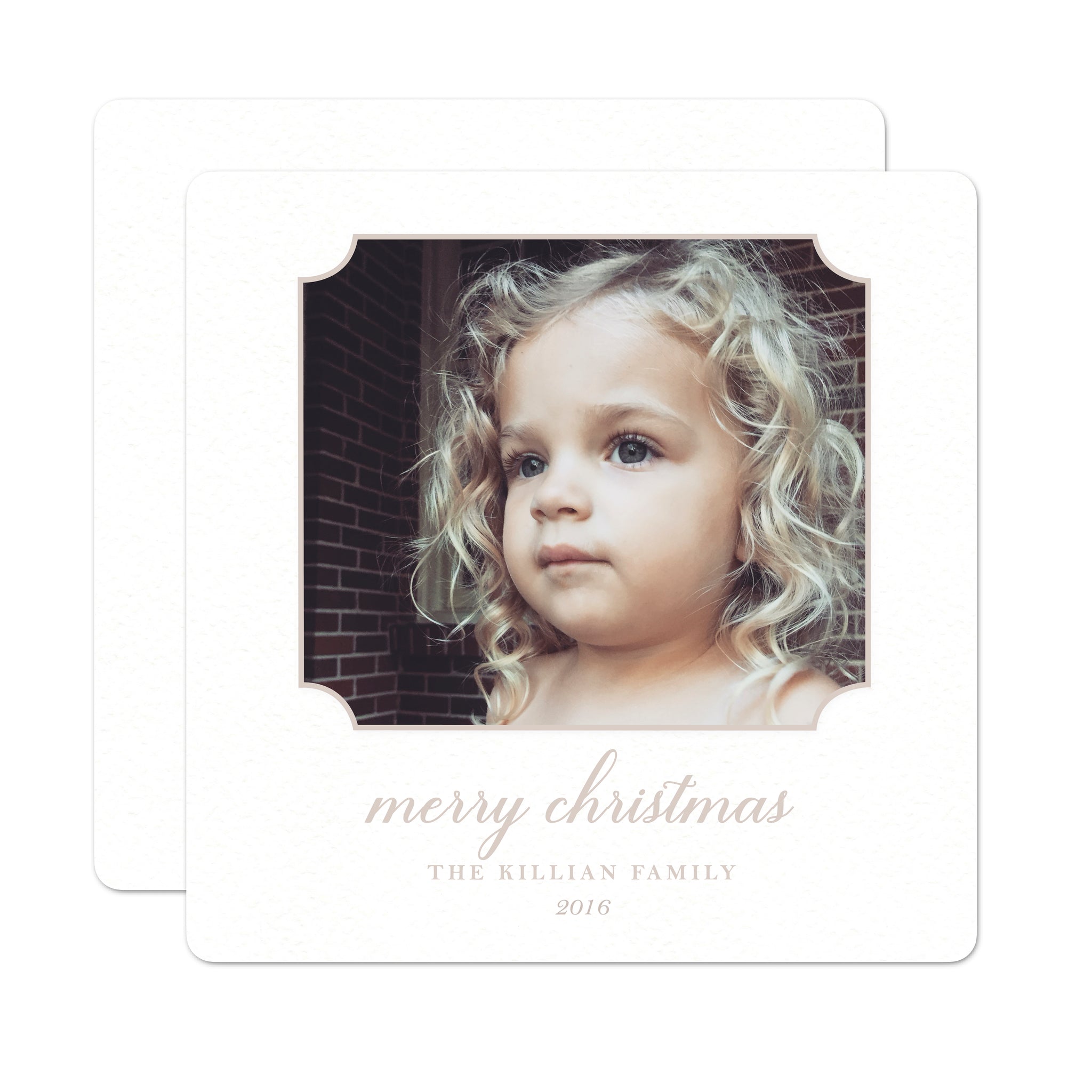 Merry Christmas Holiday Card (Square)