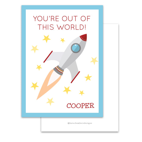 Out Of This World Valentine's Day Card