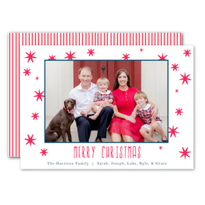Red Stars Holiday Card