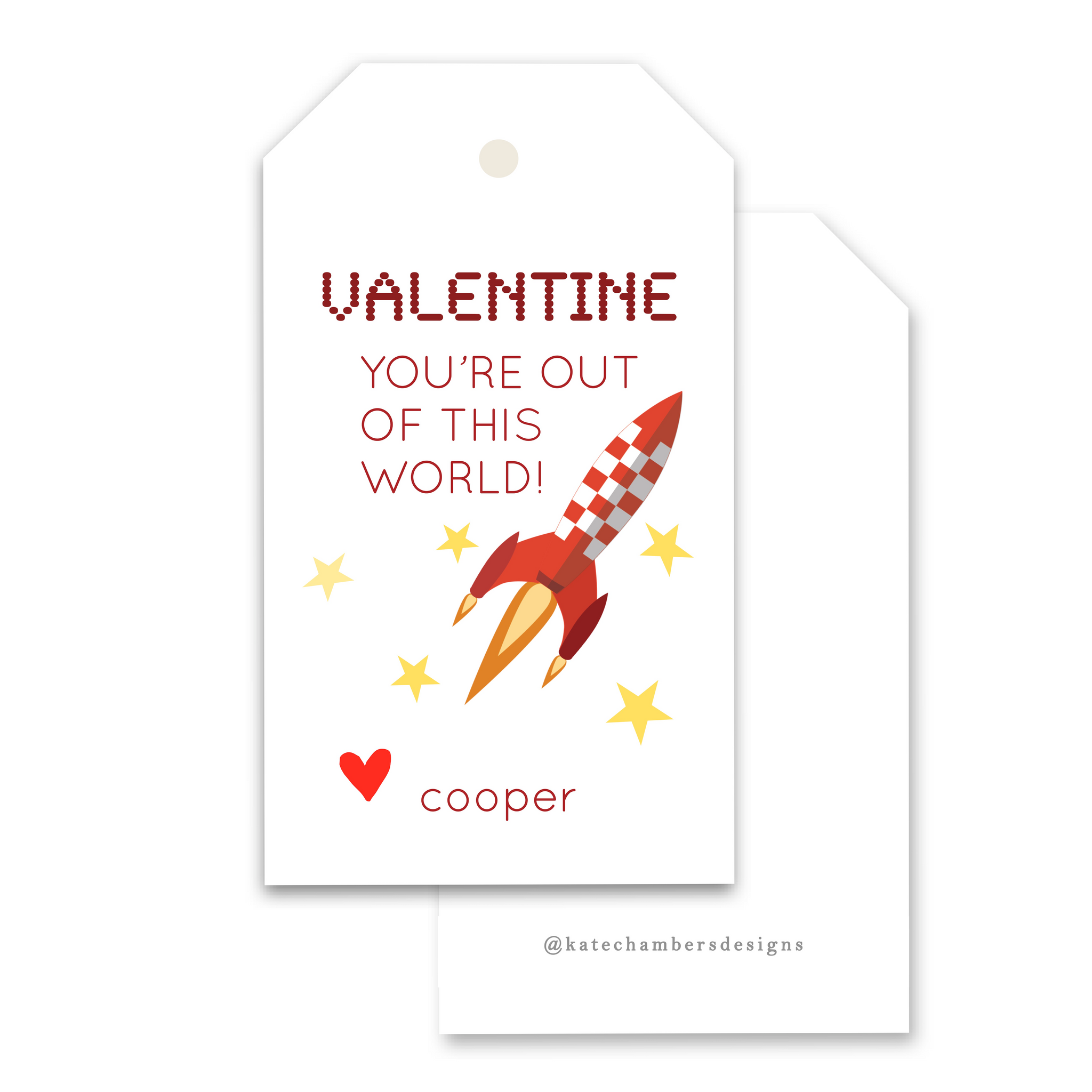 Out Of This World II Valentine's Day Gift Tag
