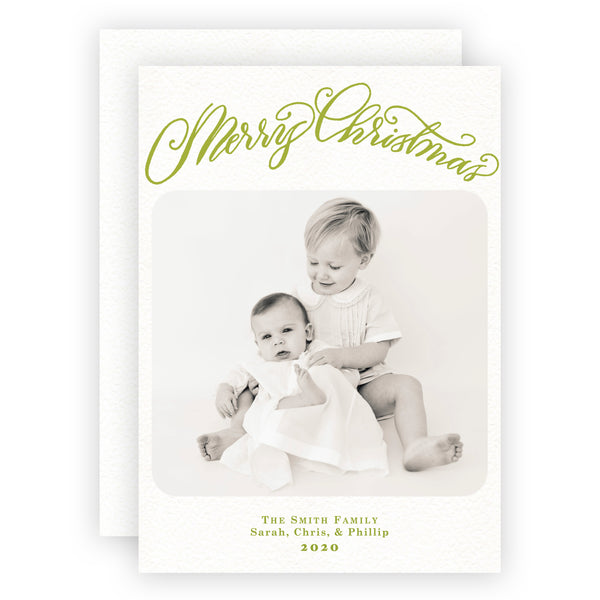 Rounded Edge Photo Holiday Card