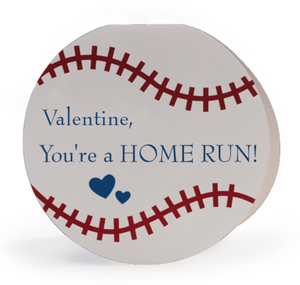 Baseball fold over card You're a Home Run!