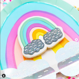 Meri Meri Rainbow + cloud party plates