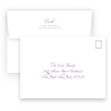 Lilac Pinecone Birth Announcement #1