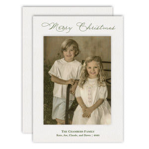 Traditional Christmas Holiday Card