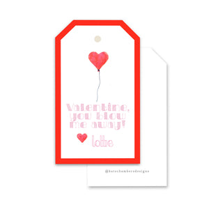 Blow Me Away Valentine's Day Gift Tag