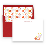 Boy's Watercolor All Sports Lined Stationery