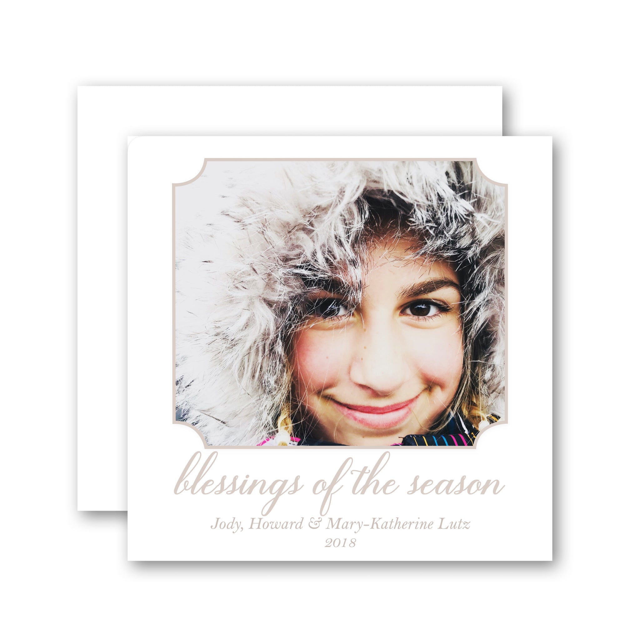 Blessings of the Season Holiday Card (Square)