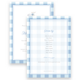 Blue Lamb Shower Baby Shower Invitation