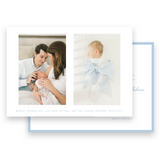 Boy's Blue Cross Birth Announcement