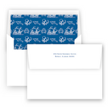 Boy's Blue Pirate Ship Lined Stationery