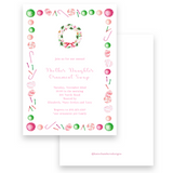Candy Border Holiday Invitation