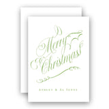 Script Merry Christmas Holiday Enclosure Card