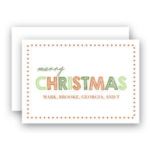 Merry Christmas Holiday Enclosure Card