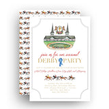 Watercolor Kentucky Derby Run for the Roses Party Invitation