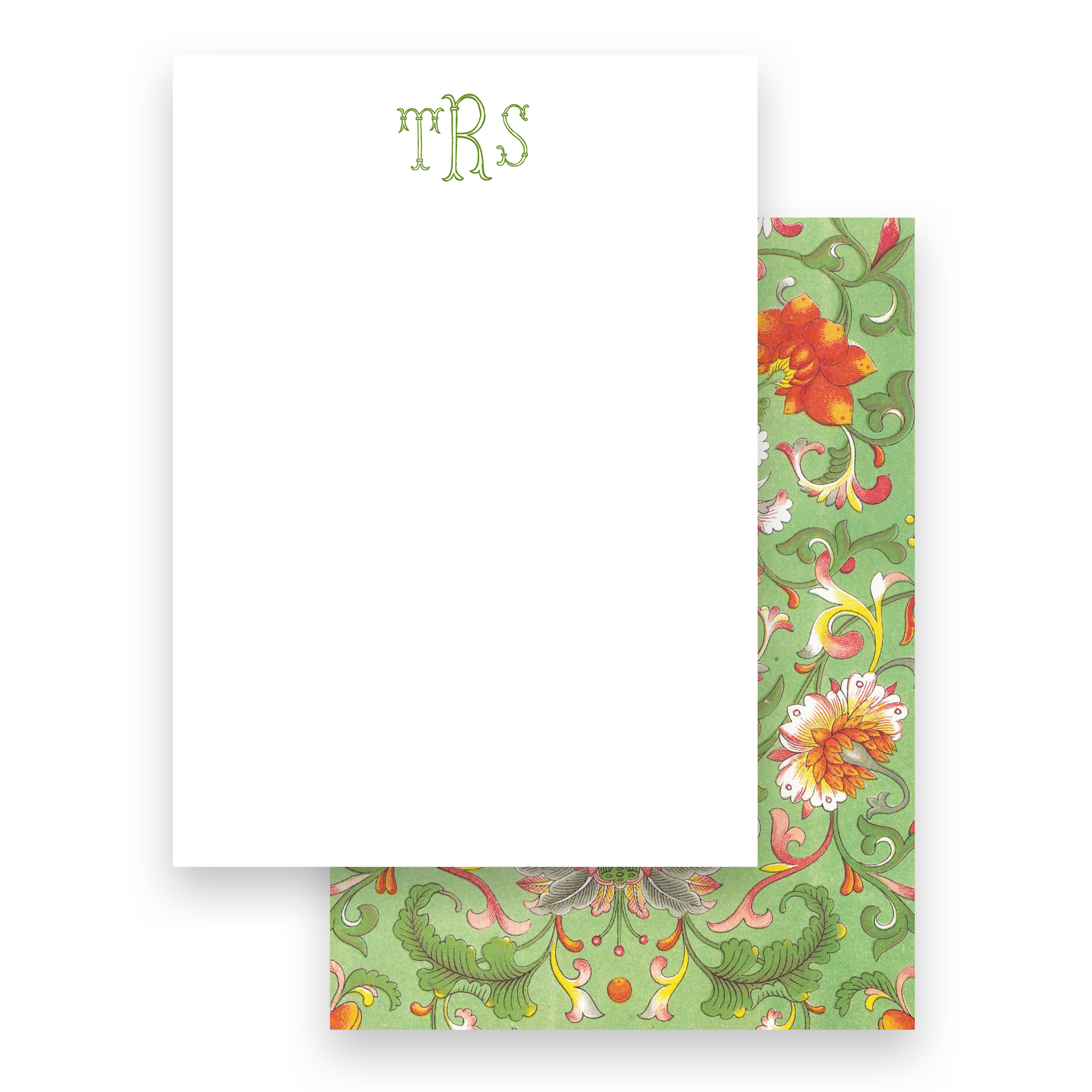 Floral Florentine Style Lined Women's Stationery