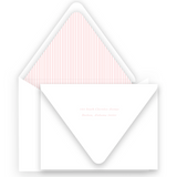 Girl's Peach Monogram Wreath Birth Announcement