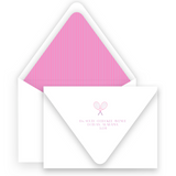 Girl's Pink & Purple Tennis Lined Stationery