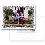 Lilac Pinecone Birth Announcement #2