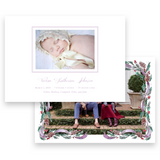 Lilac Pinecone Birth Announcement #2