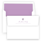 Lilac Pinecone Birth Announcement #2