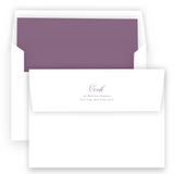 Lilac Pinecone Birth Announcement #1