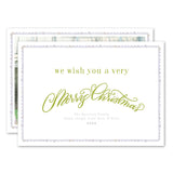 Lilac Scalloped Watercolor Holiday Card