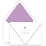 Lilac Pinecone Birth Announcement #2