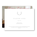 Merry Christmas Scripture Holiday Card / Birth Announcement