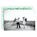 Mint & Stencil Style Garland Holiday Card