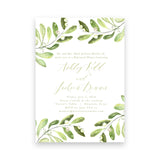 Olive Greenery Rehearsal Dinner Invitation