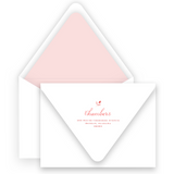 Pink & Red Berry Leaf Border Portrait Holiday Card