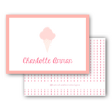 Pink Ice Cream Cone Enclosure Card
