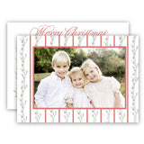 Rows of Holly Holiday Card